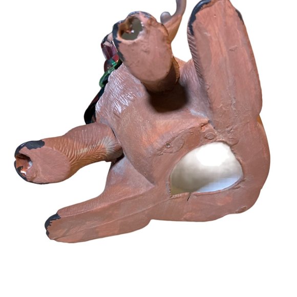 Ceramic Christmas Deer Reindeer Figurines Hand Painted - Picture 7 of 15